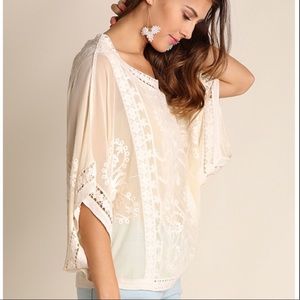 Ivory Umgee Boho Top💕FABULOUS
